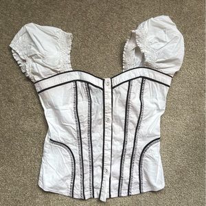 Sexy vintage corset style top in size small.